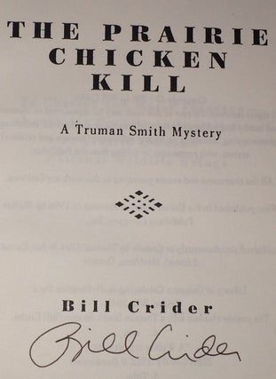 The Prairie Chicken Kill A Truman Smith Mystery