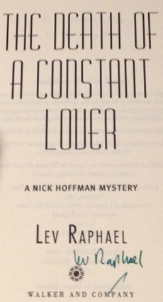 The Death of a Constant Lover A Nick Hoffman Mystery