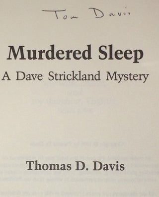 Murdered Sleep A Dave Strickland Mystery