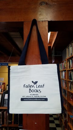 Item #30969 Fallen Leaf Books Tote Bag. Hit Promotional Products