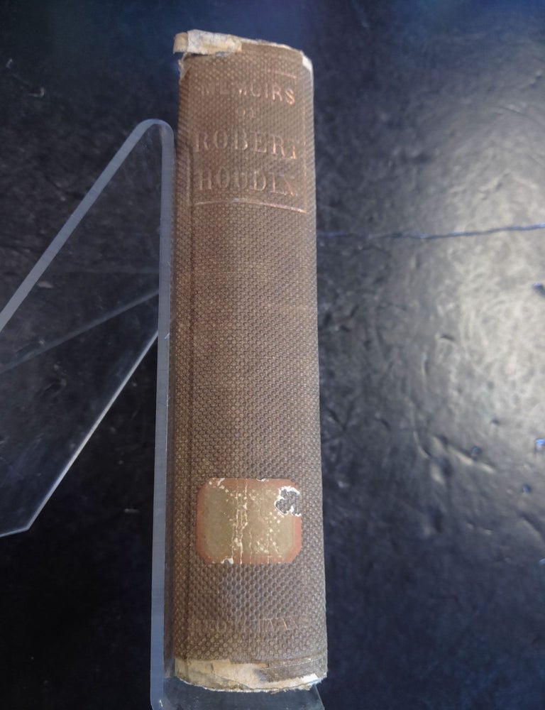 Item #66442 Memoirs of Robert-Houdin. Dr. R. Shelton Mackenzie Robert-Houdin.